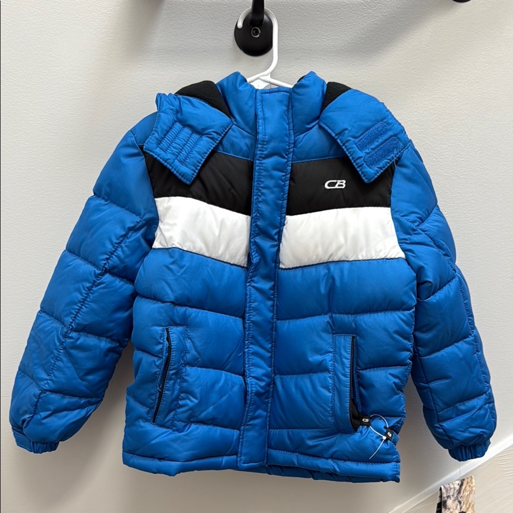 CB Blue and Black Puffer Jacket